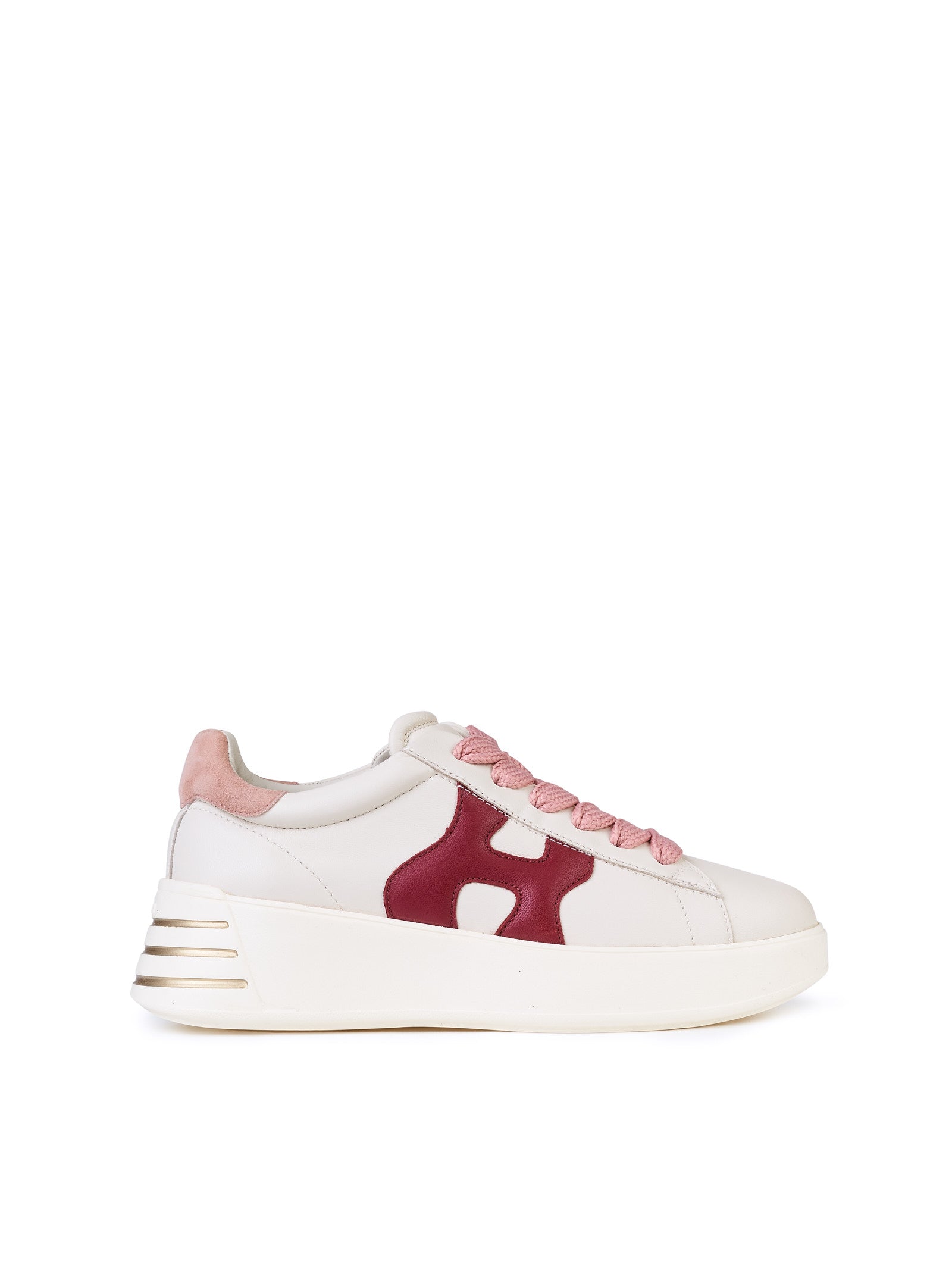 Sneaker HOGAN H564 rebel
Bianco/bordeaux/rosa