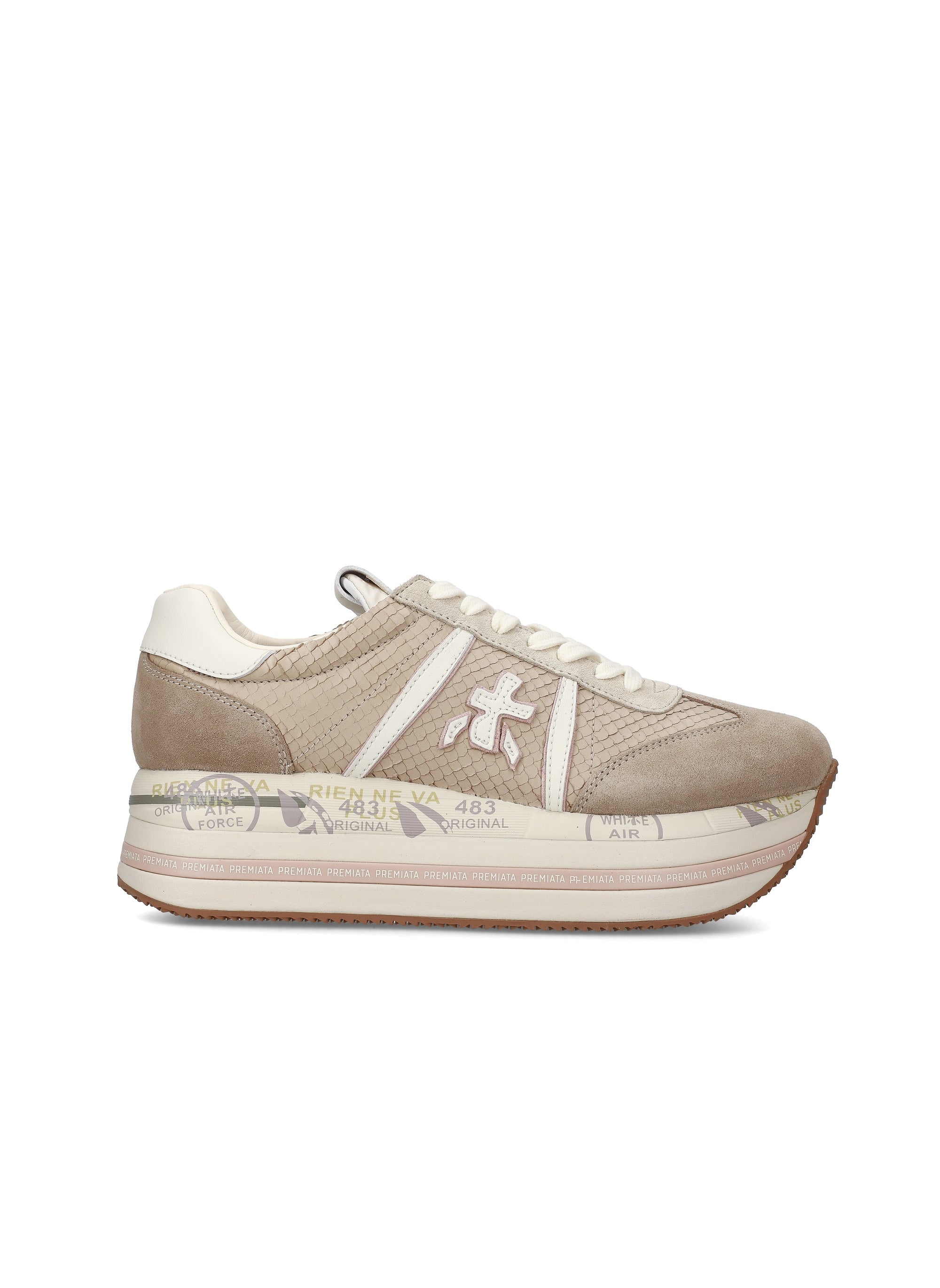 Sneaker PREMIATA Beth pitonata
Beige/rosa