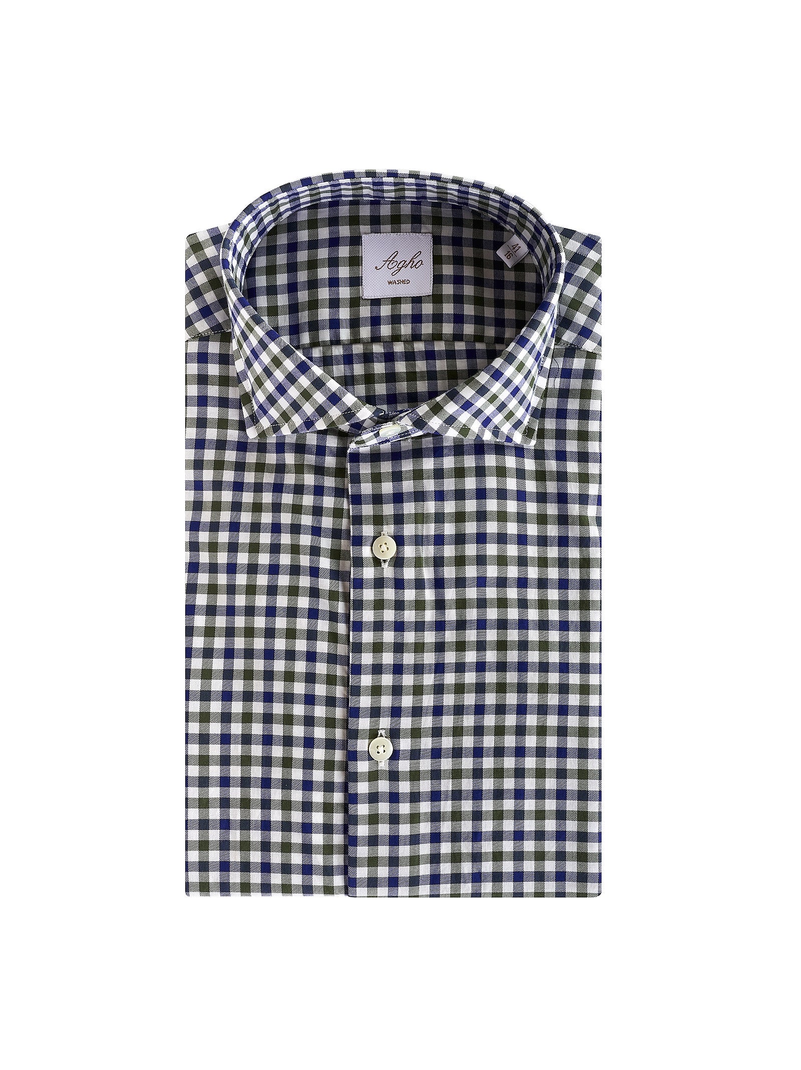Camicia AGHO Cotone stone
Blu/verde