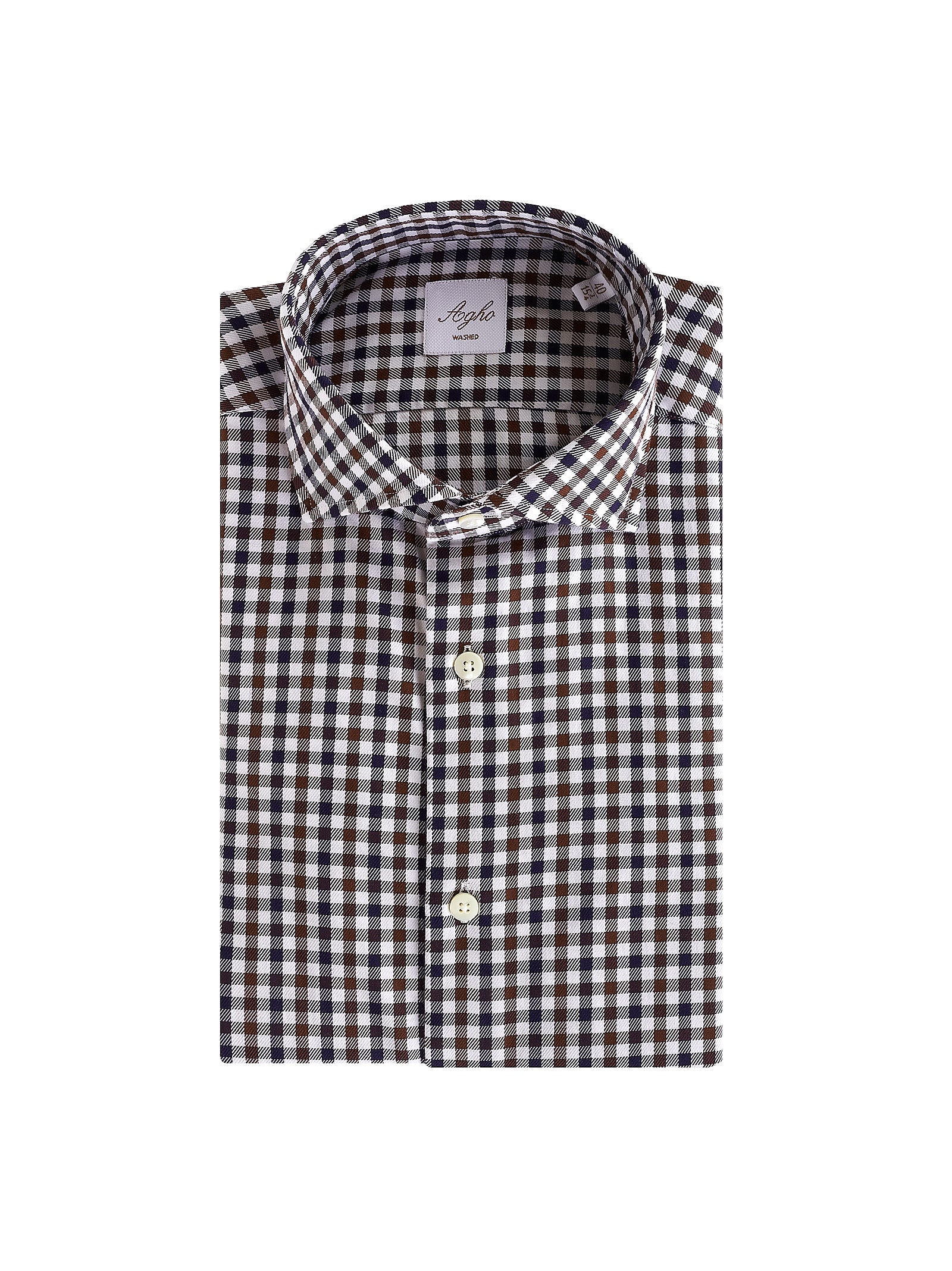 Camicia AGHO Cotone stone
Blu/t.moro