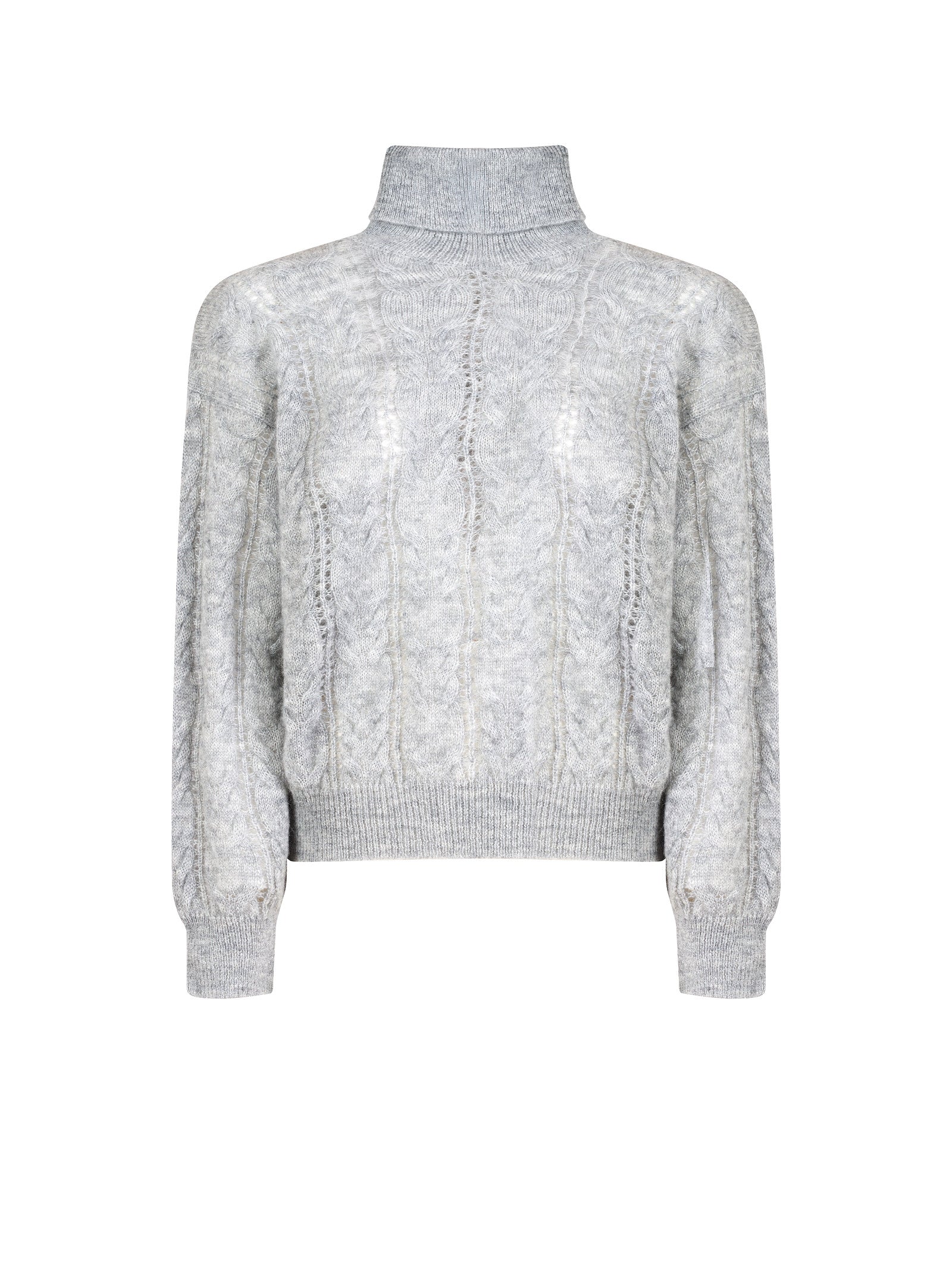 Maglia BRANDOLINI Collo alto trecce
Grigio