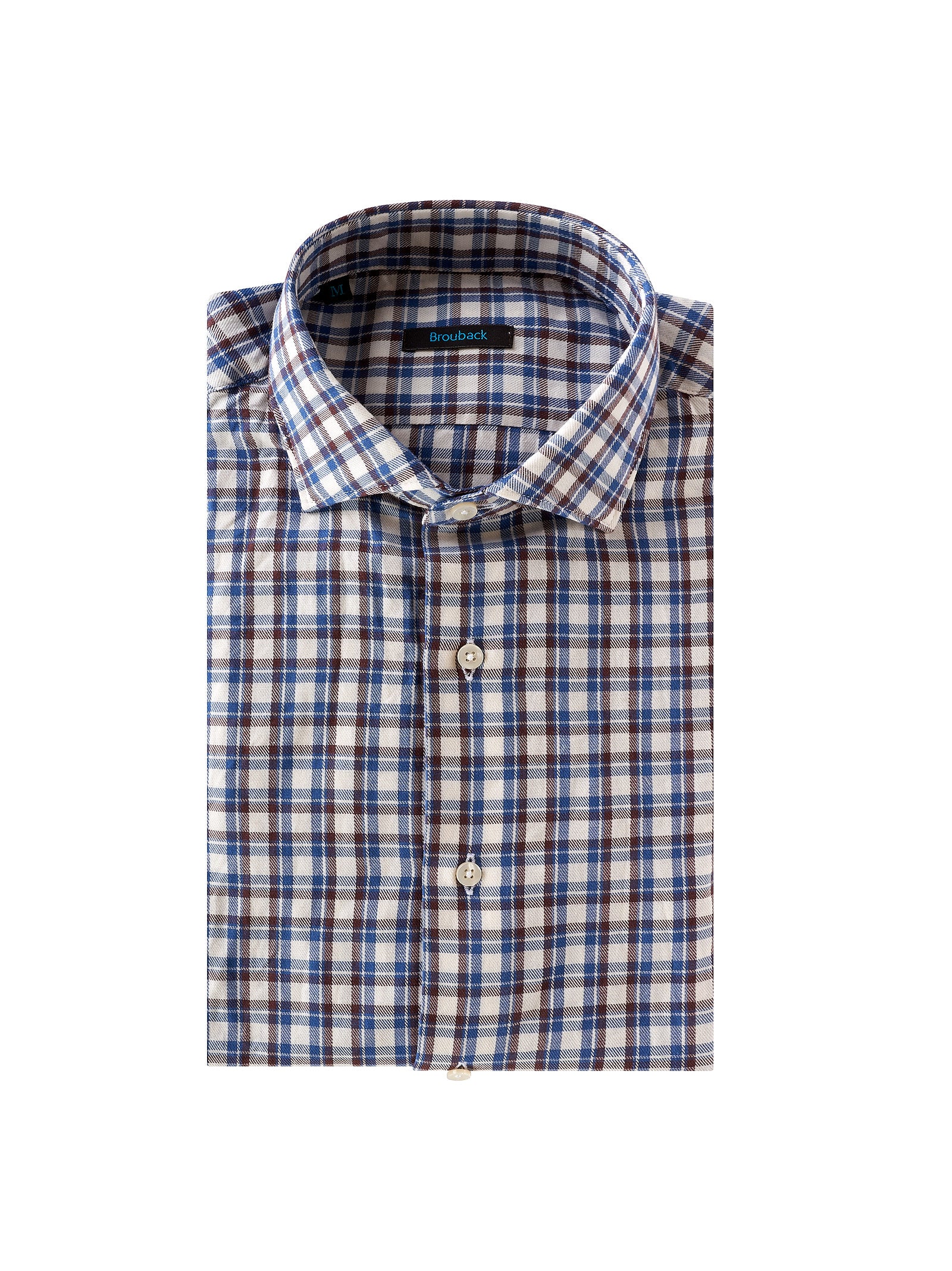 Camicia BROUBACK Slim fit fantasia ceck
Azzurro/t.moro