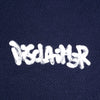 Felpa DISCLAIMER Girocollo stampa logo
Blu