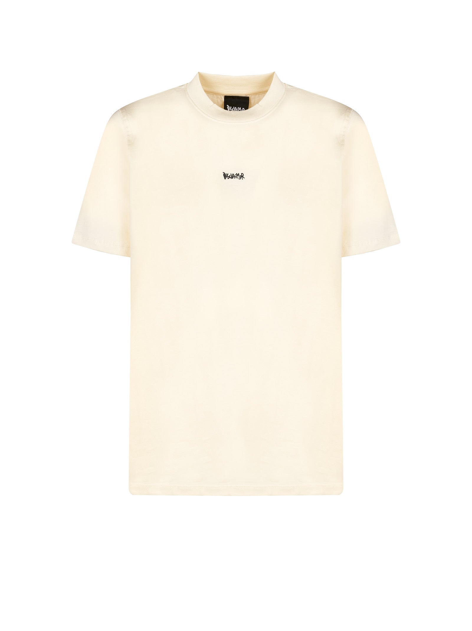 T-shirt DISCLAIMER Mezza manica stampa logo
Panna