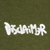 Felpa DISCLAIMER Girocollo stampa logo
Verde militare