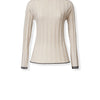 Maglia FABIANA FILIPPI Collo alto coste lurex
Sabbia/oro