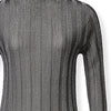 Maglia FABIANA FILIPPI Collo alto coste lurex
Nero/argento