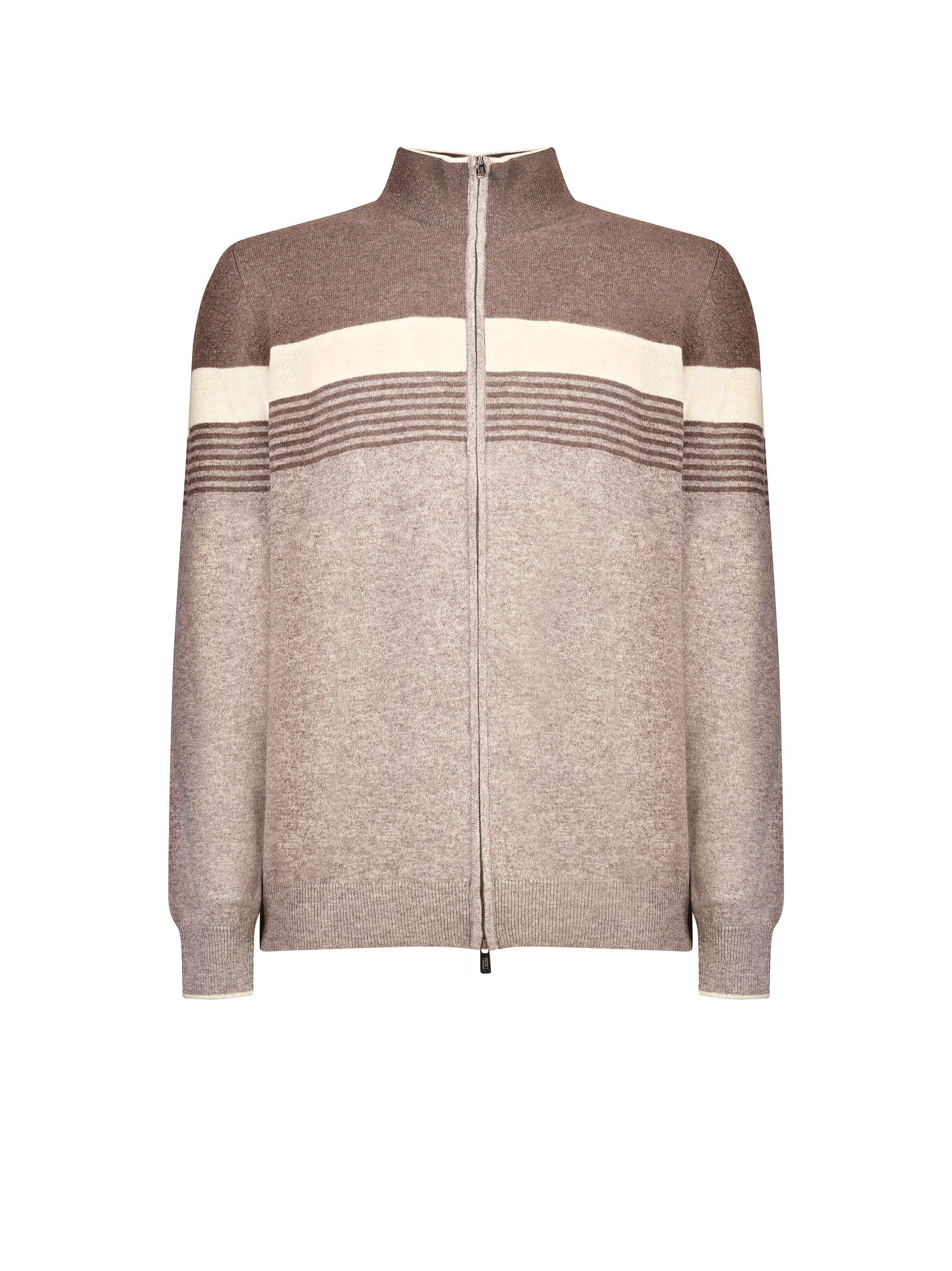 Maglia LUIGI FEDELI Cardigan full zip
Tortora/panna