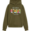 Felpa MARKET Con cappuccio e stampa
Verde militare
