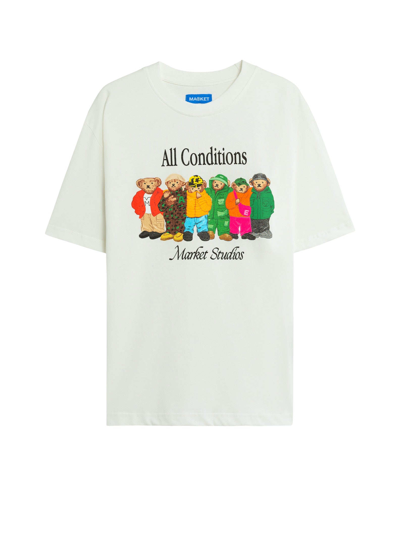 T-shirt MARKET Girocollo stampata
Bianco