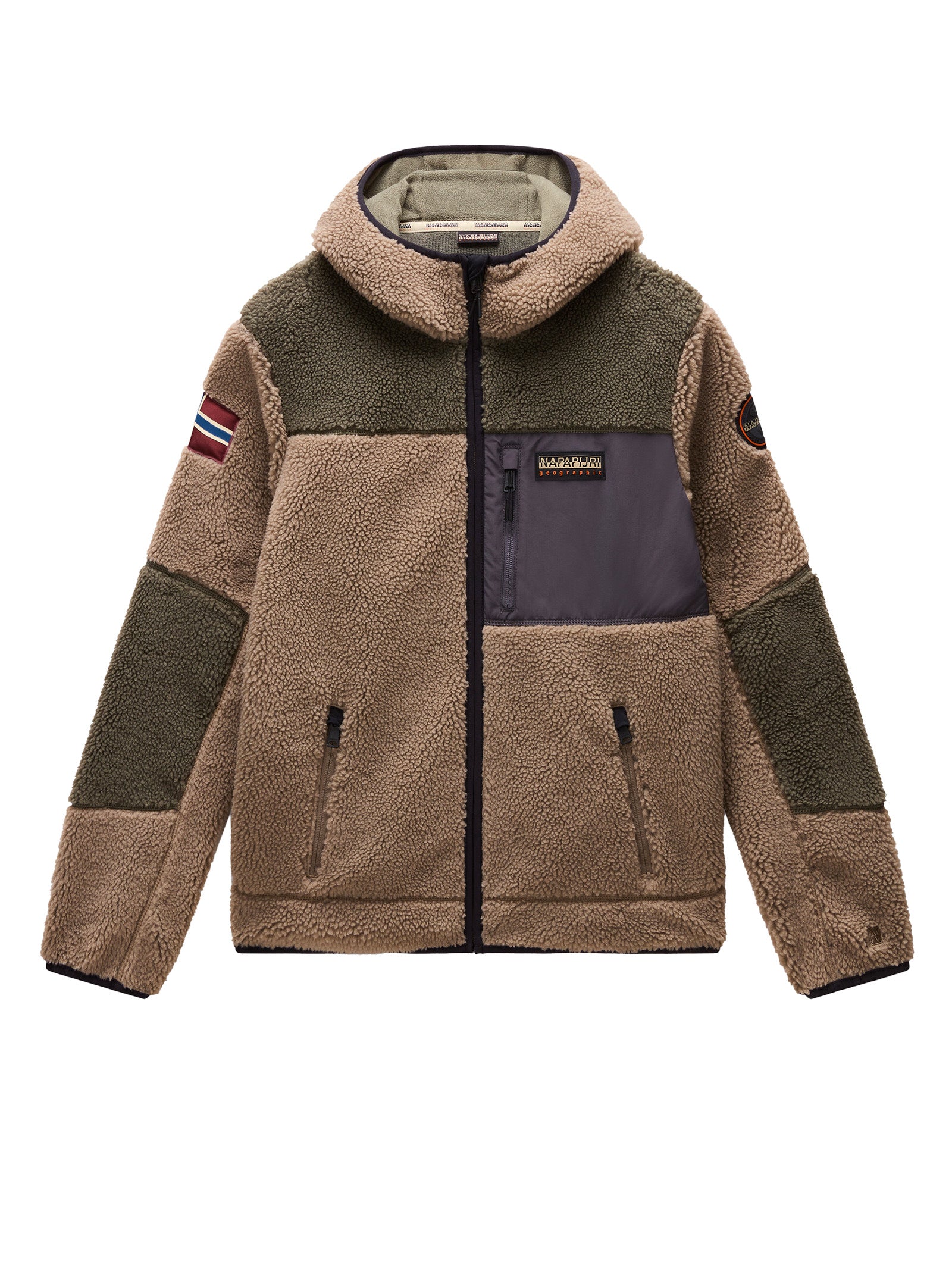 Felpa NAPAPIJRI Cappuccio e zip
Beige