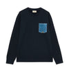 Felpa ROY ROGER'S Girocollo con taschino
Blu