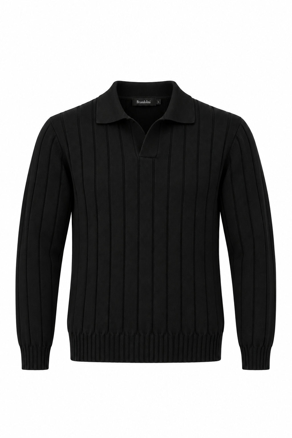 Maglia BRANDOLINI Polo skipper lavorata
Nero