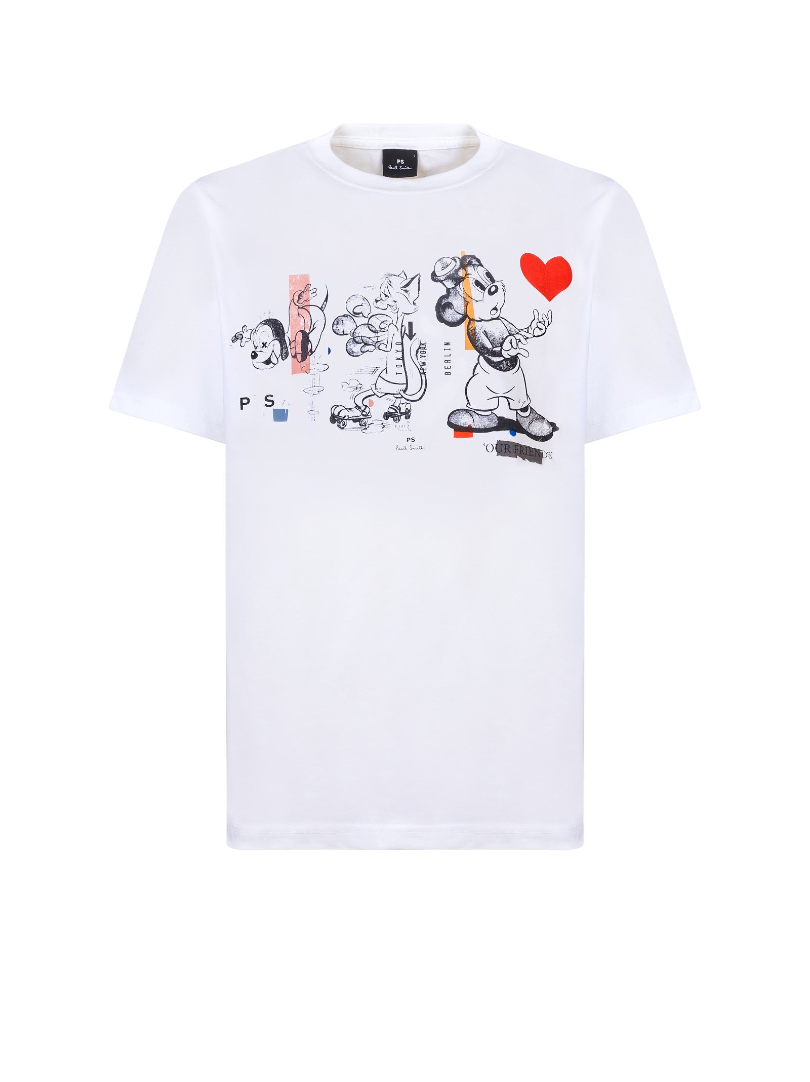 T-shirt PAUL SMITH Mezza manica cartoon
Bianco
