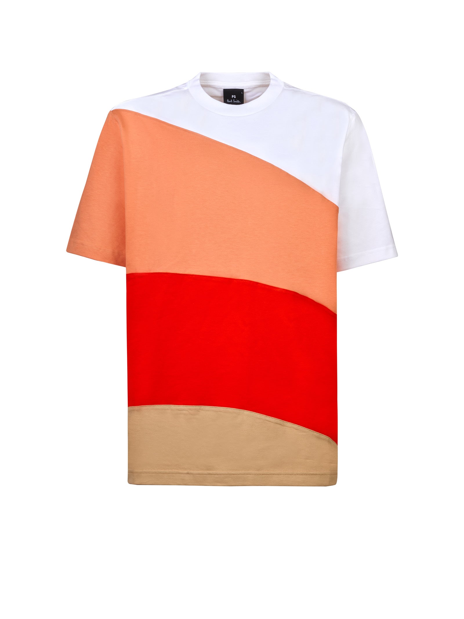 T-shirt PAUL SMITH Mezza manica pannelli colorati
Beige/rosso