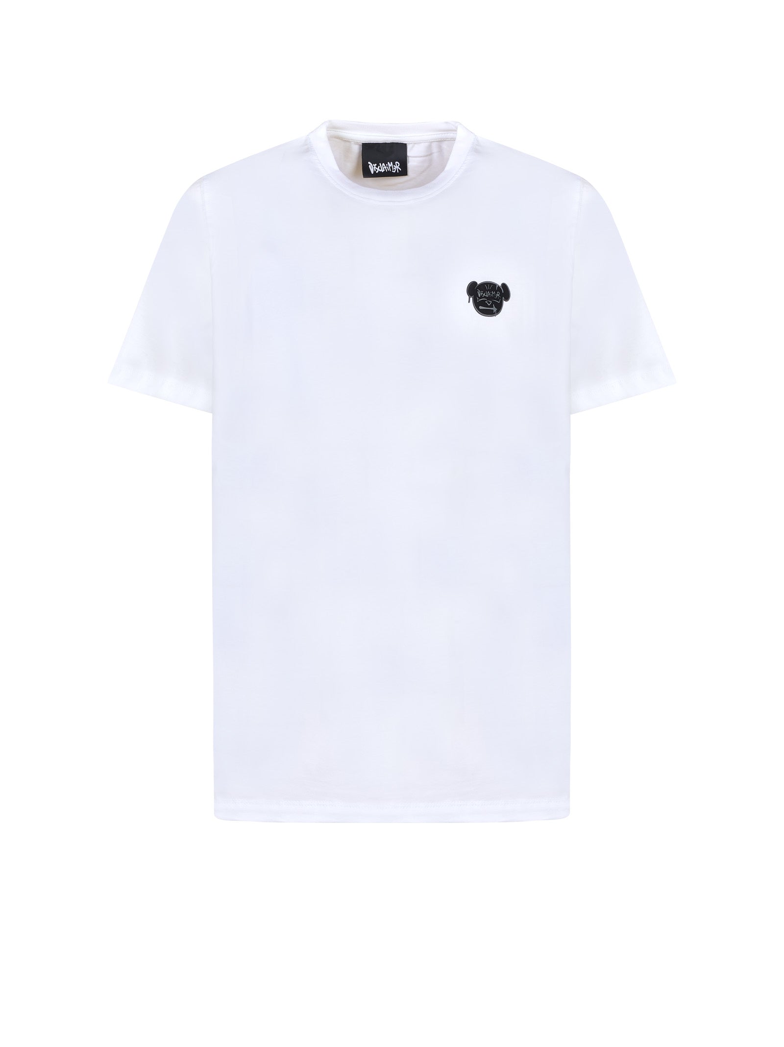 T-shirt DISCLAIMER Logo piccolo
Bianco