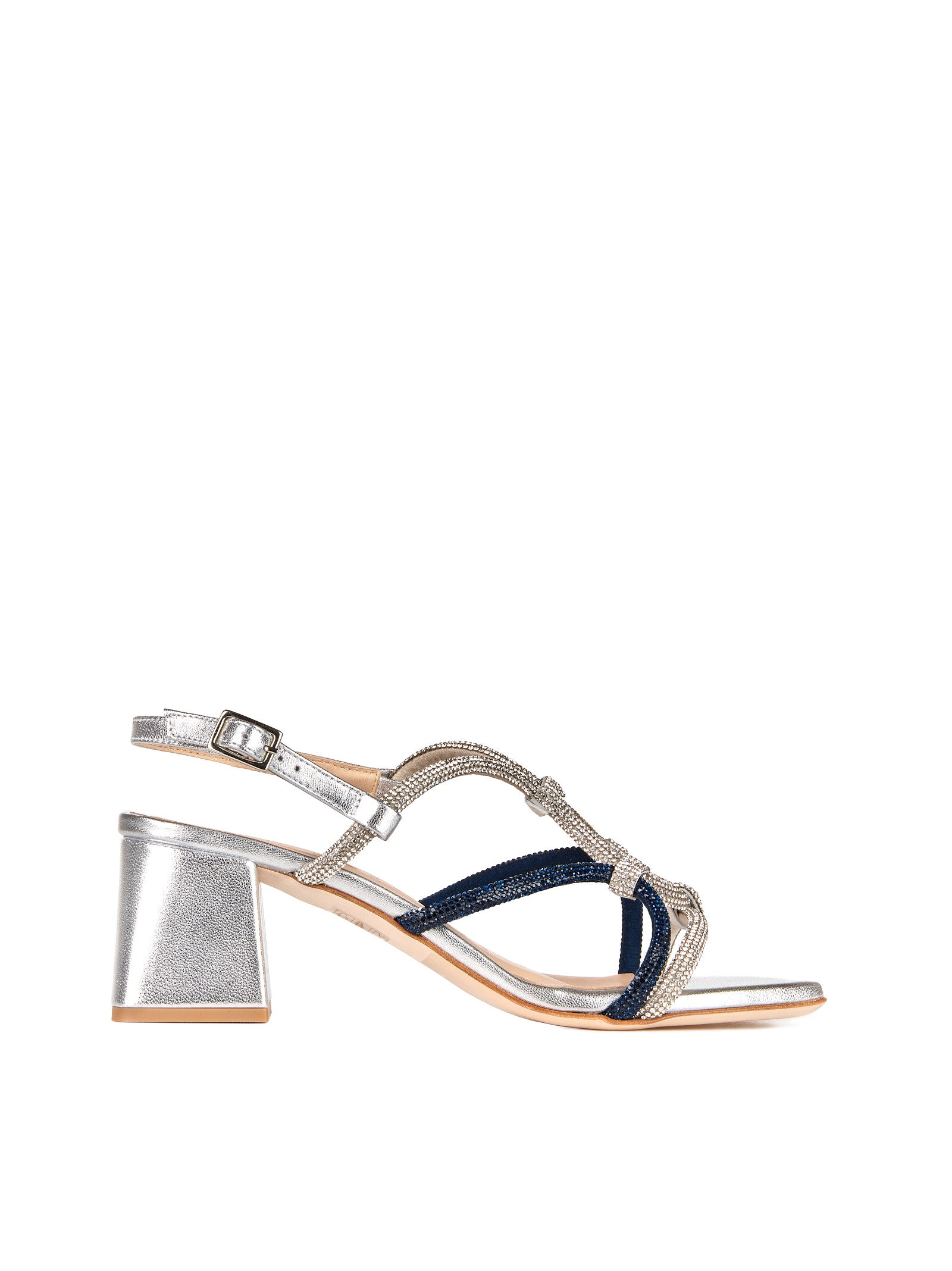 Sandalo PASQUINI Con strass tacco 50
Argento/blu