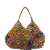 Borsa AFAR Intrecciata con fiori
Cognac