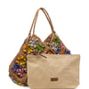 Borsa AFAR Intrecciata con fiori
Cognac