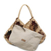 Borsa AFAR Intrecciata con fiori
Naturale