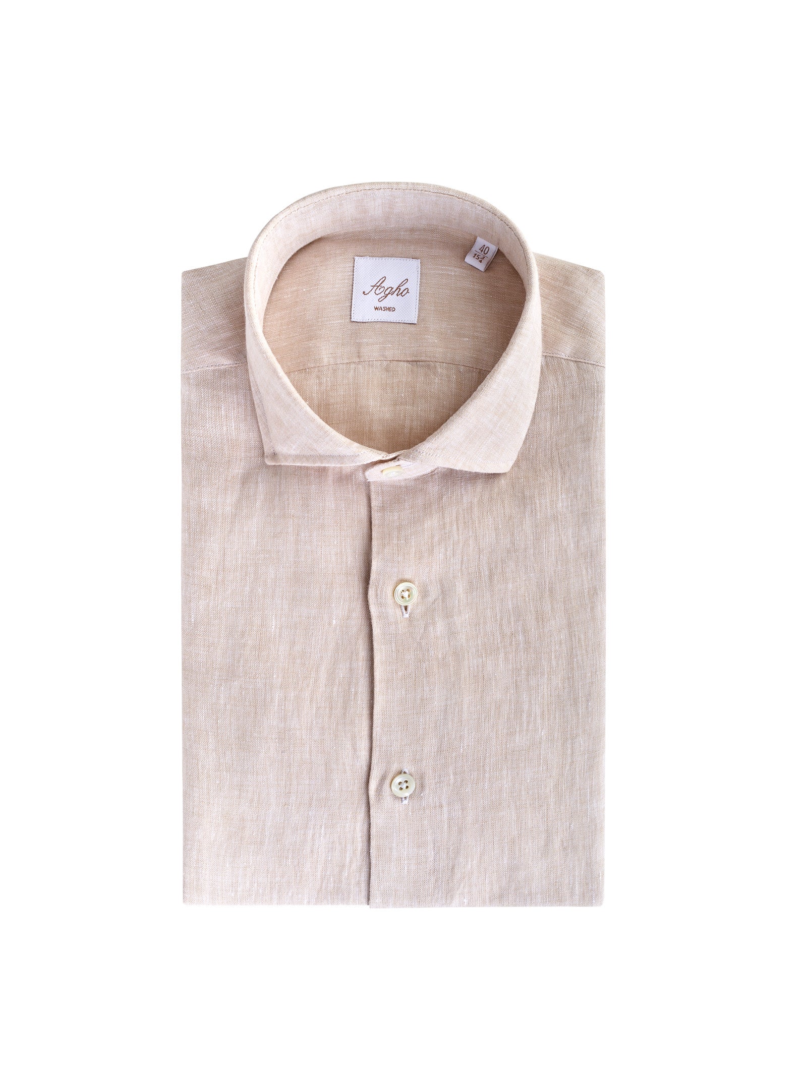 Camicia AGHO Collo francese lavata
Sabbia