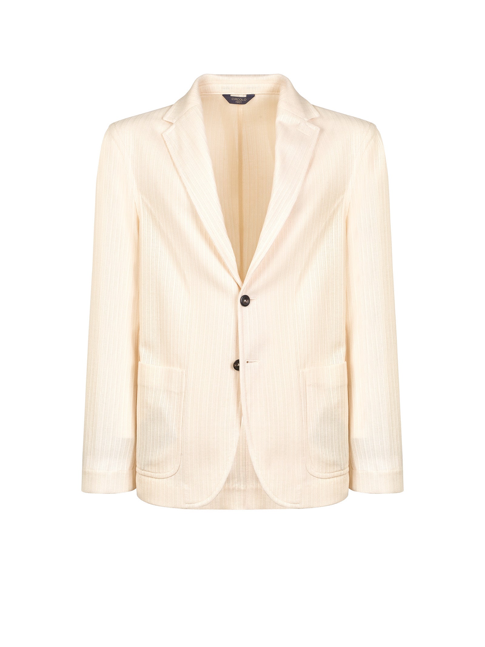 Giacca CIRCOLO 1901 2 bottoni lavorata
Panna