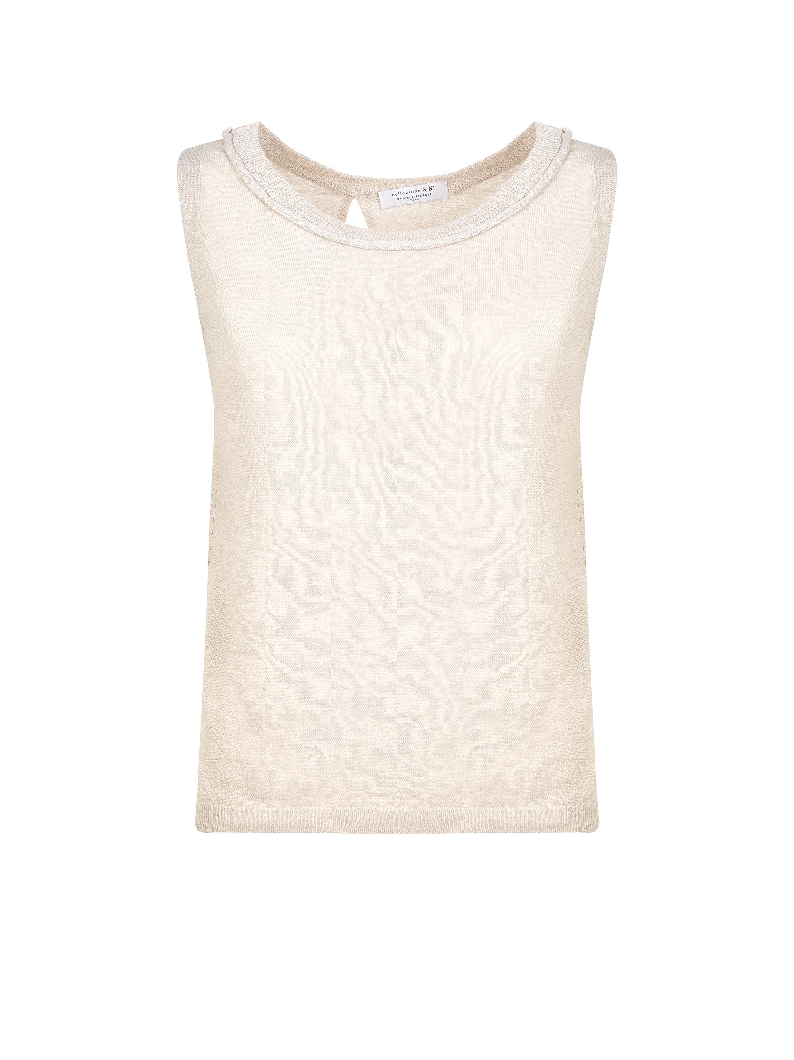 Maglia COLLEZIONE N.01 DANIELE FIESOLI Smanicata con spacchi
Ghiaccio