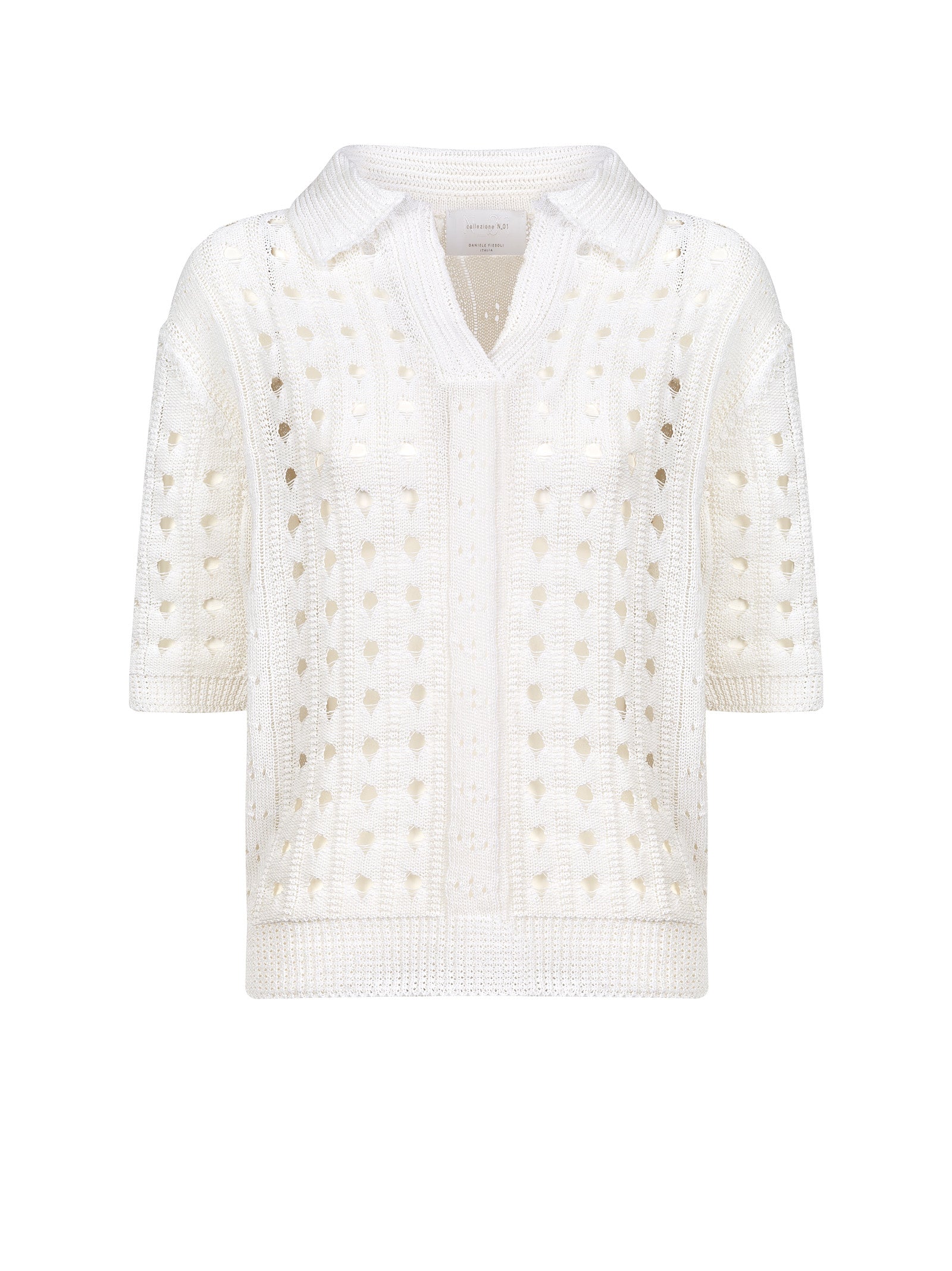 Maglia COLLEZIONE N.01 DANIELE FIESOLI Polo traforata
Bianco