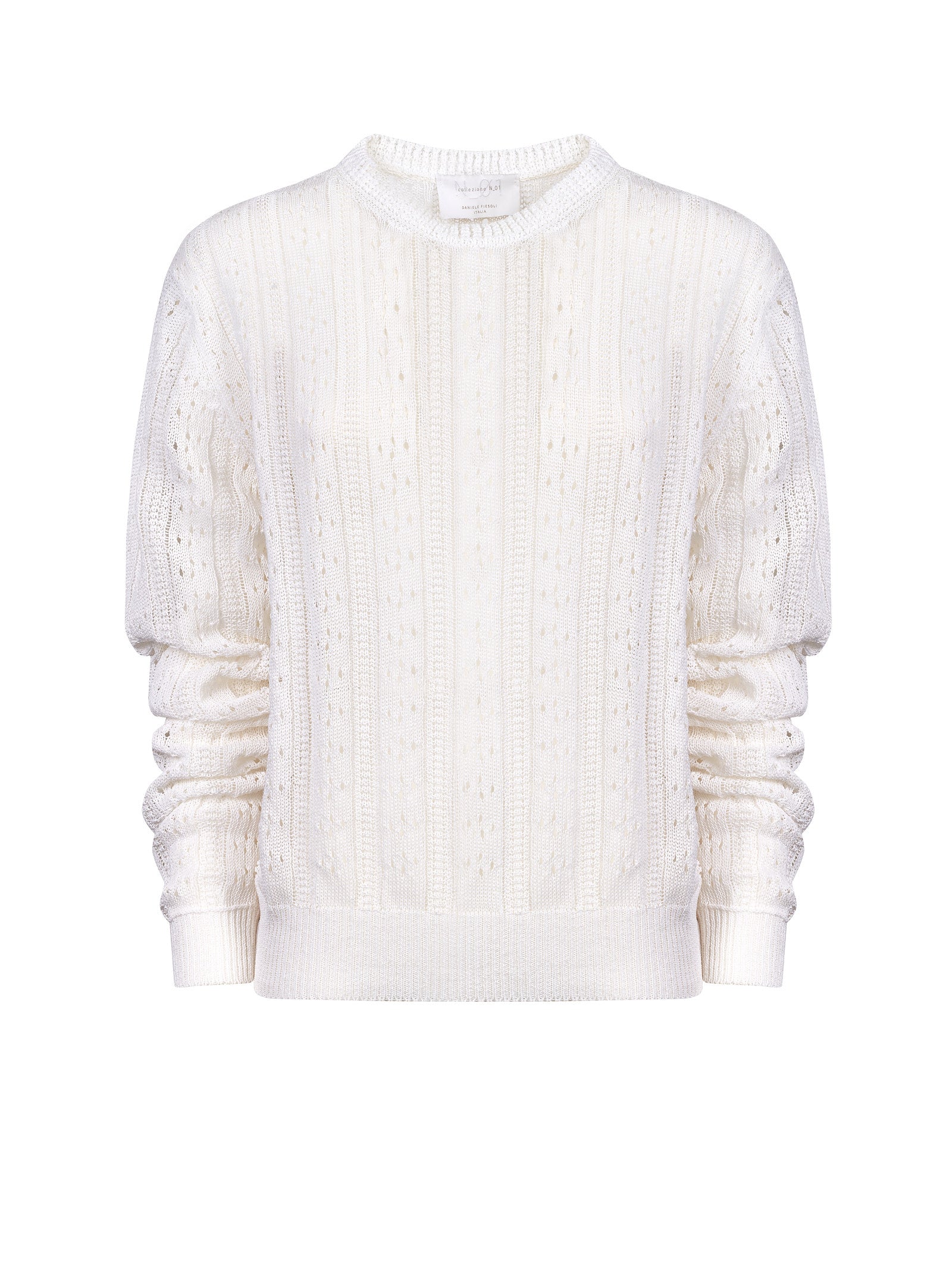 Maglia COLLEZIONE N.01 DANIELE FIESOLI Girocollo traforata
Bianco