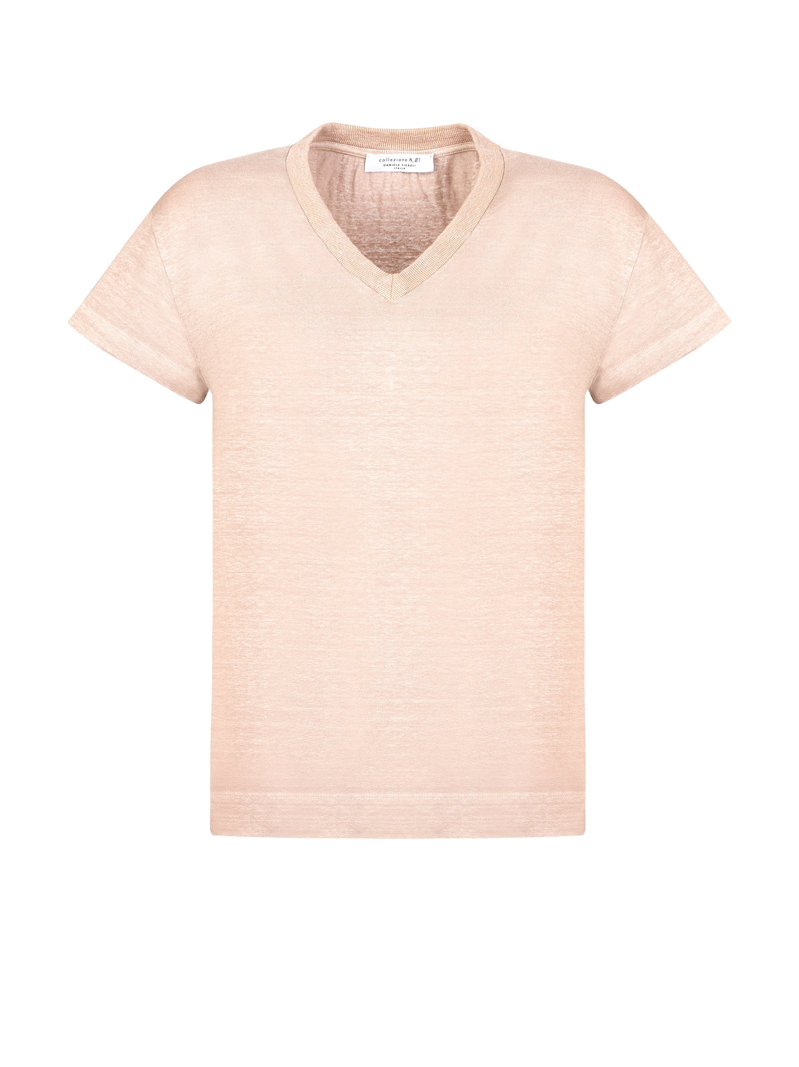 T-shirt COLLEZIONE N.01 DANIELE FIESOLI Scollo v fiammata
Tortora