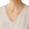 Maglia FABIANA FILIPPI Scollo v con applicazione
Perla