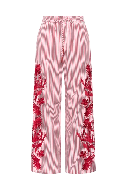 Pantalone MALIPARMI Striped flower
Rosso
