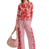 Pantalone MALIPARMI Striped flower
Rosso
