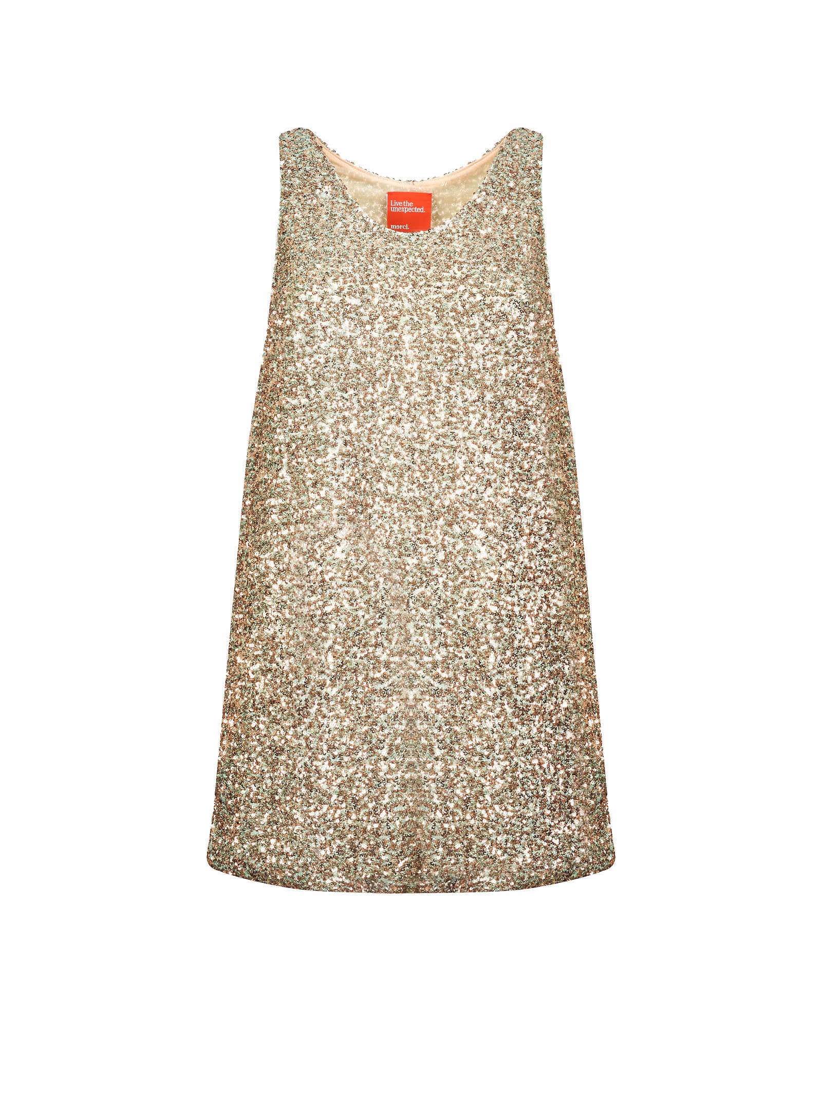 Maglia MERCI Top pailettes
Oro