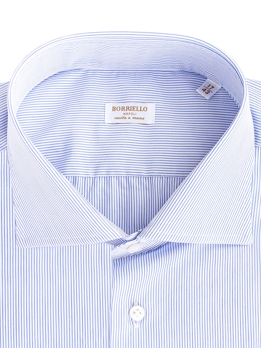 Camicia BORRIELLO Collo francese
Bianco/azzurro