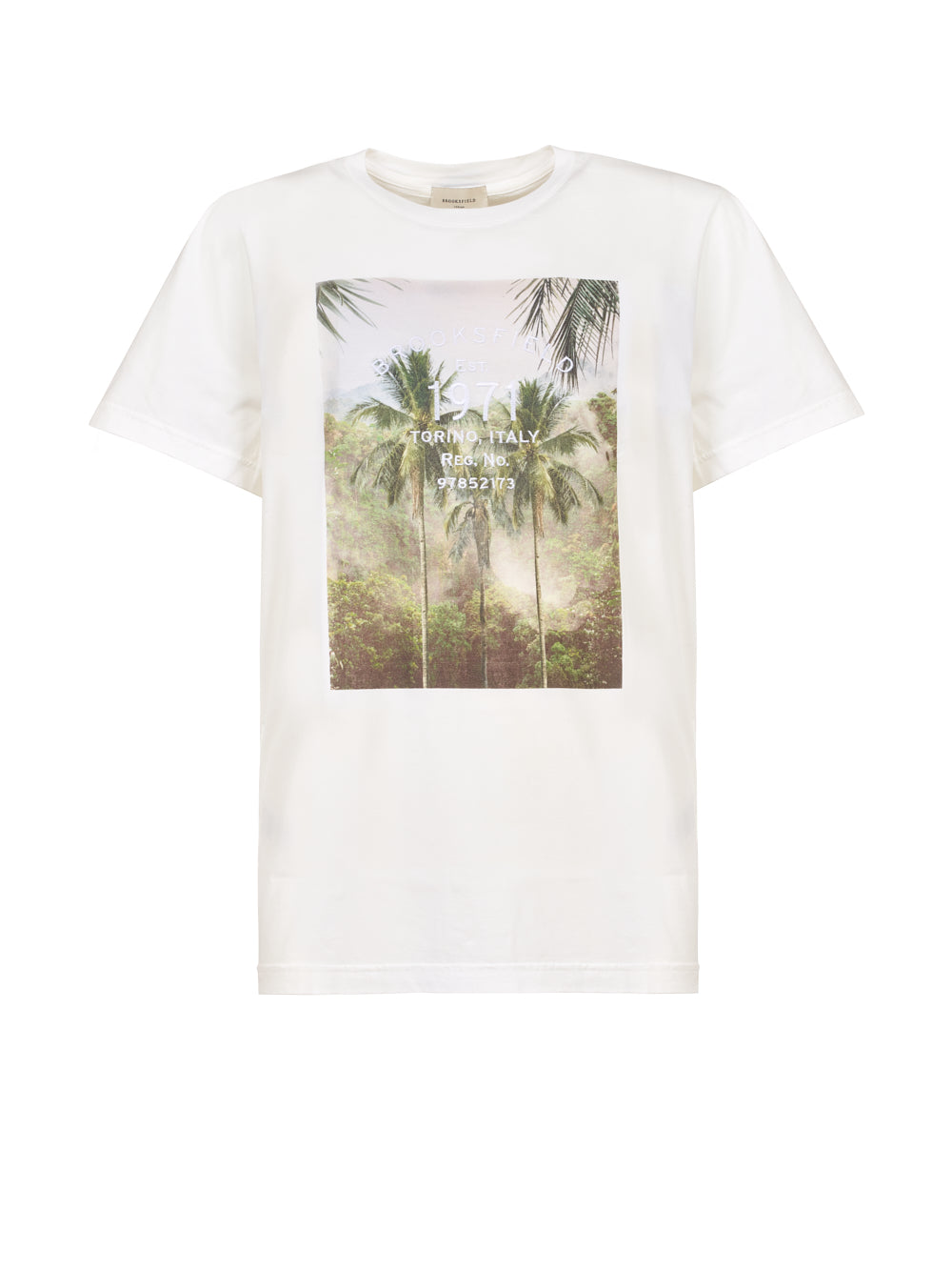 T-shirt BROOKSFIELD Stmpa palme
Bianco
