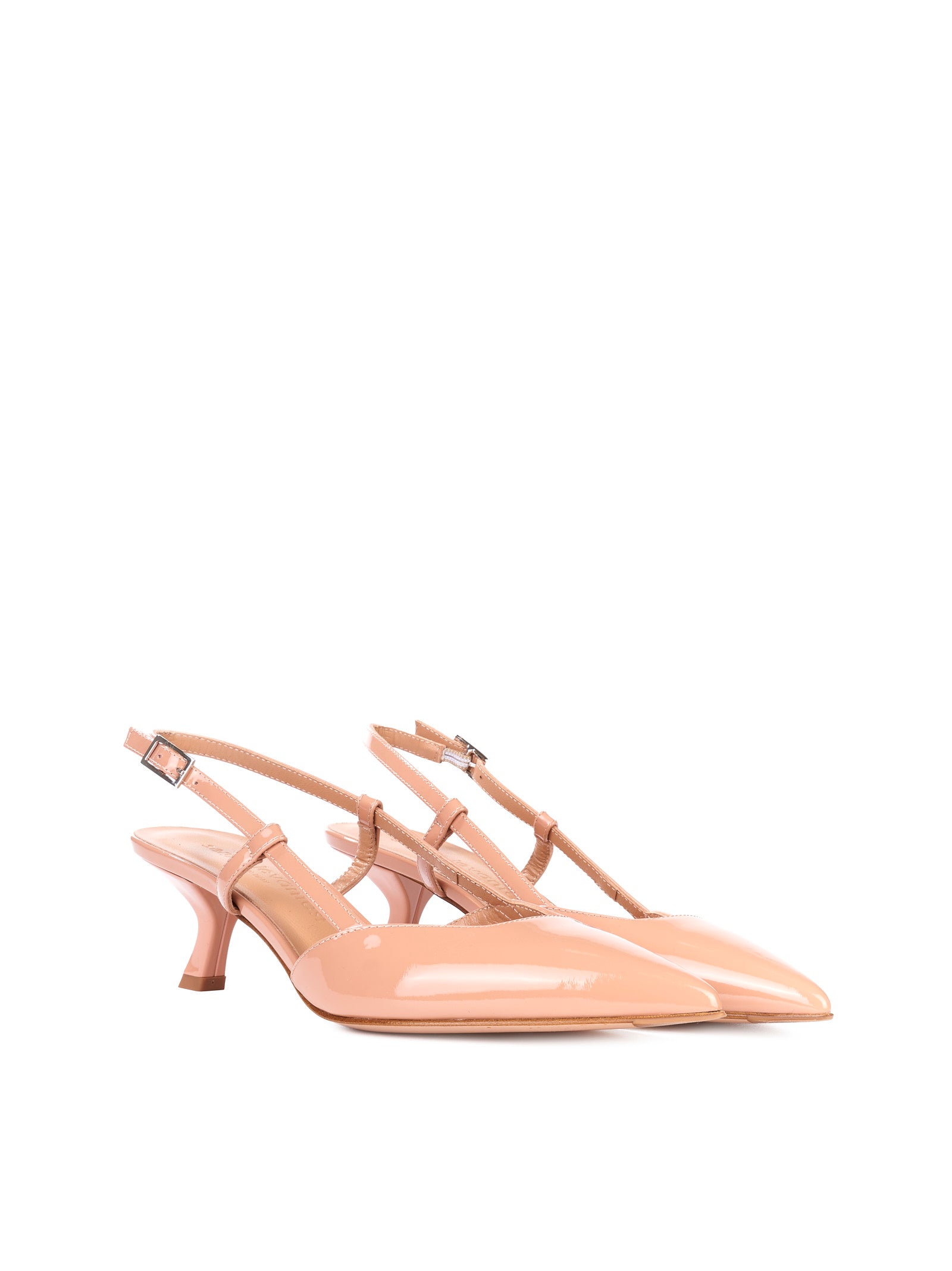 パンプス Sergio Levantesi Chanel Corallo T 50 Slingbacks CHANEL IN NAPPA / SERGIO LEVANTESI CHANTAL CORALLO
